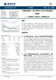 业绩快报点评：业绩保持增长，沸石材料和OLED材料放量值得期待