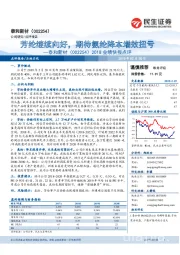 2018业绩快报点评:芳纶继续向好,期待氨纶降本增效扭亏