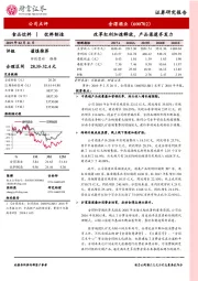 改革红利加速释放，产品渠道齐发力