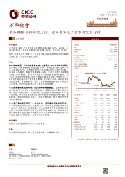 聚合MDI价格持续上行，看好春节返工后下游需求行情