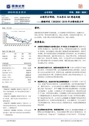 2018年业绩快报点评:业绩符合预期,行业承压Q4增速放缓
