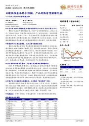 公司2018年业绩快报点评:业绩快报基本符合预期,产品矩阵有望继续完善