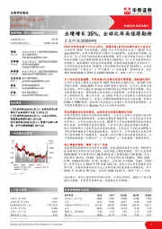 业绩增长35%，全球化布局值得期待