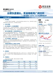 2018年业绩快报点评：业绩快速增长，受益物联网广阔空间