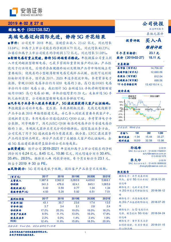 高端电感迈向国际先进，静待5G开花结果