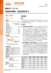 业绩符合预期，多品类同步齐飞