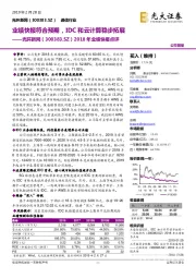 2018年业绩快报点评：业绩快报符合预期，IDC和云计算稳步拓展