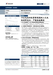 2018年年报快告点评：卡位电池回收资源通道的三元电池材料龙头，产能快速释放