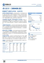 新能源产业链多点布局，全面开花