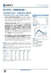 注射剂国际化标杆，业绩逐渐进入爆发期