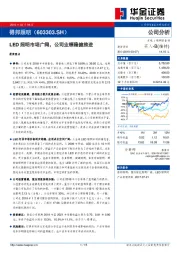 LED照明市场广阔，公司业绩稳健推进