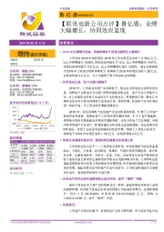 【联讯电新公司点评】鲁亿通：业绩大幅增长，协同效应显现