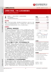 九洲药业年报点评:业绩复合预期,CDMO业务持续高增长