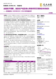 2018年年报点评:业绩低于预期,自动化产线及核心零部件双引擎推动未来成长