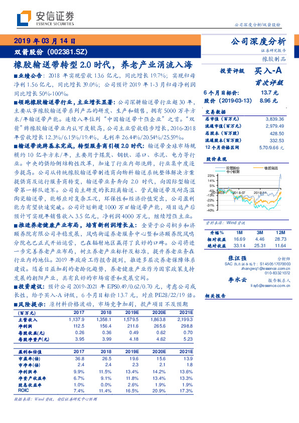 橡胶输送带转型2.0时代，养老产业涓流入海