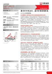量价齐升促成长，盈利有望持续修复