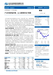 产品价格普遍回调，Q1业绩预告低于预期