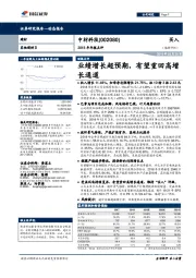 2018年年报点评：业绩增长超预期，有望重回高增长通道