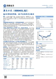 Q4经营略超预期，19年表现将更为靓丽