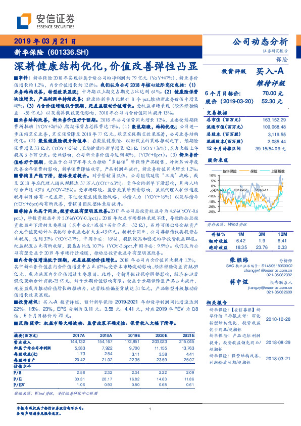 深耕健康结构优化， 价值改善弹性凸显