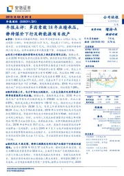 年报点评：多因素致18年业绩承压，静待煤价下行及新能源项目投产