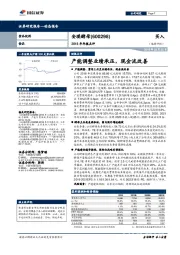 2018年年报点评：产能调整业绩承压，现金流改善