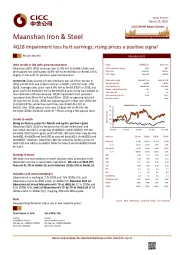 4Q18 impairment loss hurt earnings; rising prices a positive signal