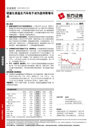 轻量化底盘及汽车电子成为盈利新增长点