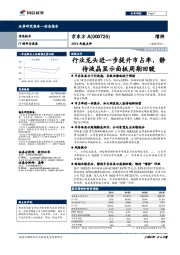 2018年报点评:行业龙头进一步提升市占率,静待液晶显示面板周期回暖