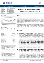 年报及2019Q1业绩预告点评:碳纤维龙头,军、民品助力业绩持续高增长