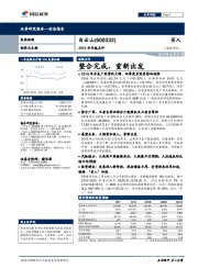 2018年年报点评：整合完成，重新出发