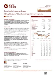 NBV slightly beat; P&C underwriting profit mildly improving