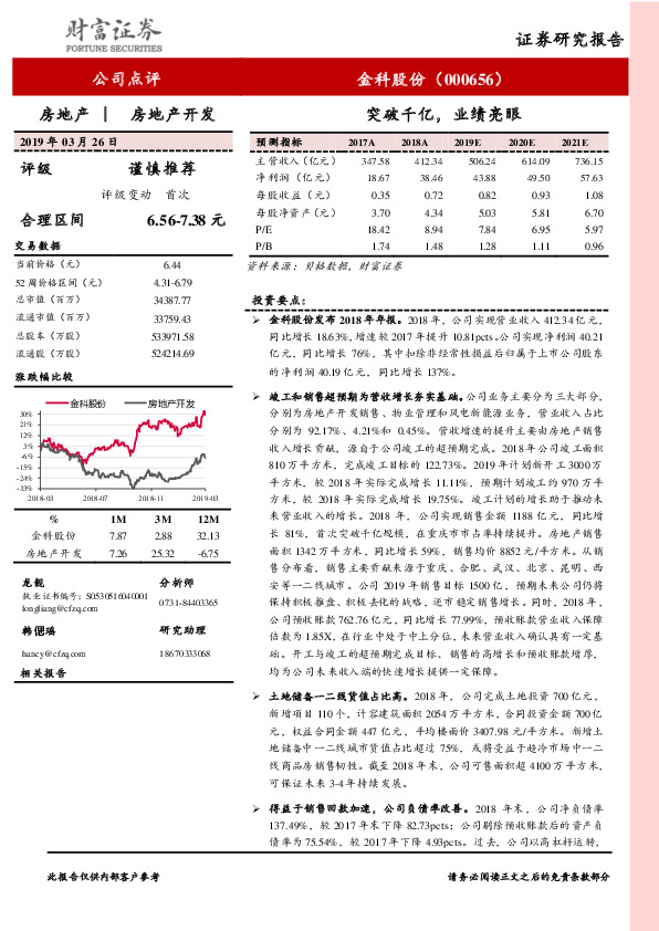 突破千亿，业绩亮眼