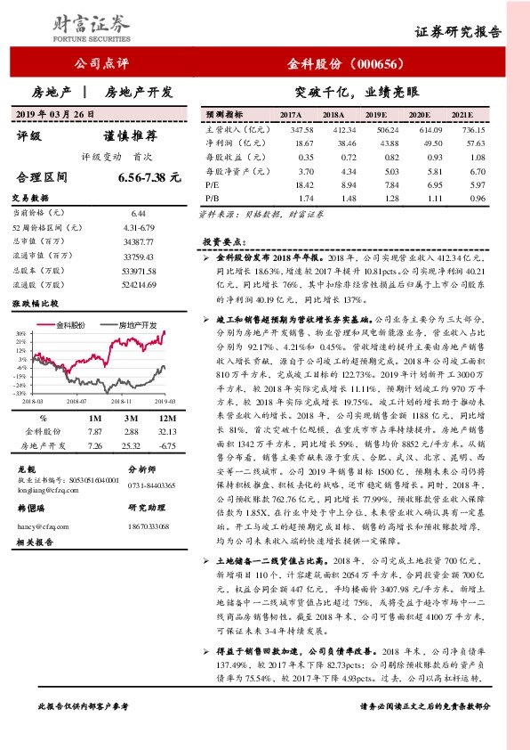 突破千亿，业绩亮眼