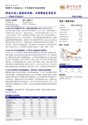 年报点评:特高压进入密集核准期,业绩增速有望复苏