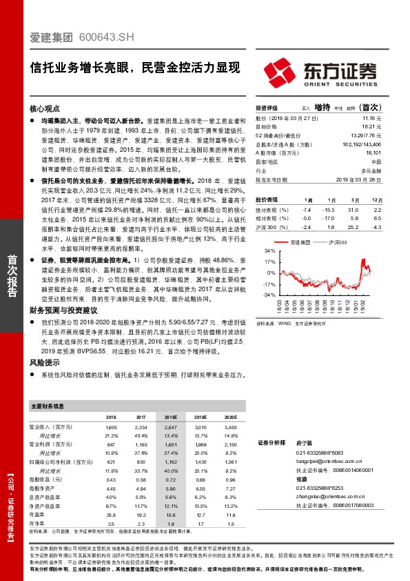 信托业务增长亮眼，民营金控活力显现