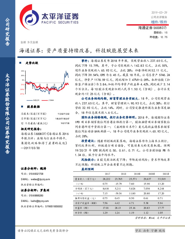 资产质量持续改善，科技赋能展望未来