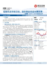 2018年度报告点评:超额完成考核目标,股权激励保证长期发展