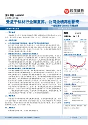 年报点评：受益于钛材行全面复苏，公司业绩再创新高