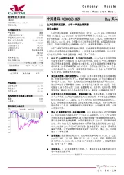 生产经营恢复正轨，19年一季度业绩预增