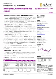 2018年年报点评:业绩符合快报,规模效应促进效率改善