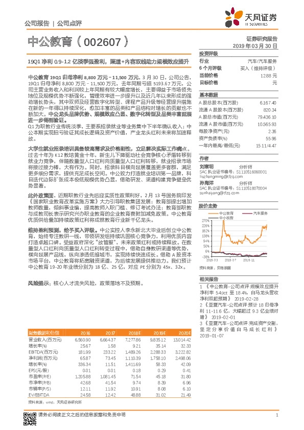 19Q1净利0.9-1.2亿淡季强盈利，渠道+内容双线助力规模效应提升