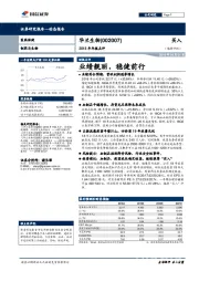 2018年年报点评：业绩靓丽，稳健前行