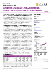 2018年年报和2019年一季度业绩预告点评:业务融合创新19Q业绩反转,阿里入股再添发展良机