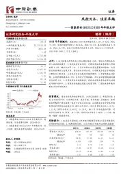 2018年年报点评：风控为本、追求卓越