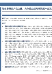 智能音箱类产品上量,充分受益超高清视频产业发展行动计划