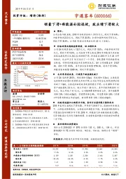 销量下滑+新能源补贴退坡，致业绩下滑较大