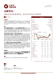 1Q19钛白粉销量创新高，氯化法项目助力业绩增长