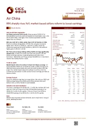 RPK sharply rises YoY; market-based airfare reform to boost earnings