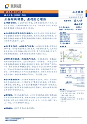 业务结构调整，盈利能力增强